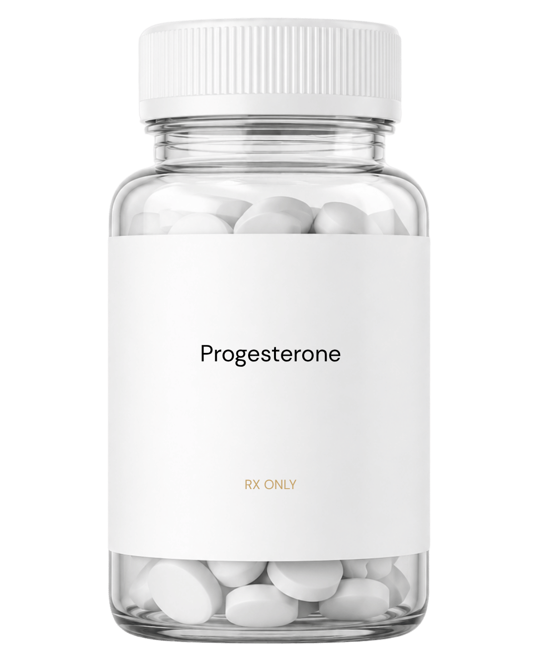 Progesterone oral tablet bottle